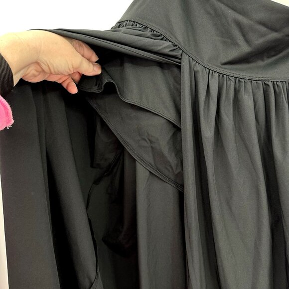 HALARA Breezeful High Waisted 2-in-1 Flowy Quick Dry Maxi Casual black plus 2X - Picture 8 of 13